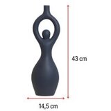 WALLXPERT vaza Lossin, 14,5x10x43 cm, antracit | Eponuda.ba