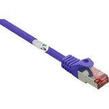 RF-4724920 RJ45 omrežni kabel CAT 6 S/FTP 2.00 m vijolična z zaščitnim zapornim zatičem, pozlačeni konektorji, ognjevaren 1 kos, (20417922)