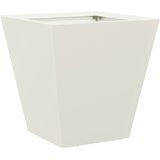  Vrtne sadilice 2 kom bijele 30x30x30 cm čelične | shoptok.hr