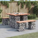 The Living Store Vrtna gabionska klop 100x102x72 cm trden les douglas - Vrtna Klop, (21461454) Cene