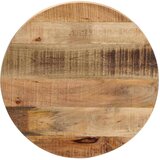 Stolna ploča Ø 50x3,8 cm okrugla od masivnog grubog drva manga | shoptok.hr