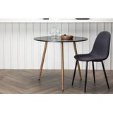 Venture Home Polar okrugli blagovaonski stol ⌀90 cm, crni | shoptok.hr