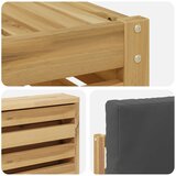  Set vanjskih sofa 8 kom. Bijela i antracit Poliester | shoptok.hr