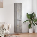 vidaXL Visoka omara siva sonoma 34,5x34x180 cm inženirski les | Shoptok.si
