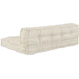  Jastučić za paletni kauč 2 pcs Krem 120 x 80 x 38 cm Tkanina | shoptok.hr