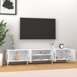 TV ormarić sjajni bijeli 180x31,5x40 cm od konstruiranog drva | shoptok.hr