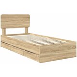  Krevetna konstrukcija s ladicama Sonoma hrast 90 x 200 cm | Eponuda.ba
