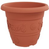  Okrugla saksija za cveće 24 pcs Crvena cigla Ø 39 x 32 cm | shoptok.hr
