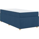  Konstrukcija postelje z vzmetnico Modra 80 x 200 cm blago, (5000127955) | Shoptok.si