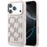Karl Lagerfeld MagSafe ovitek PU Perforated Monogram za Apple iPhone 17 Pro Max, roza - KLHMP17X6PPMDPP Cene