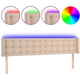 Maison Chic led posteljno vzglavje - vzglavna omarica - nočna omarica kapučino 203x16x78/88 cm umetno usnje, (21710701) Cene