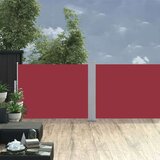 Tenda Zložljiva stranska tenda rdeča 120x1000 cm | Shoptok.si