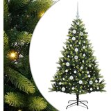  Umjetno rasklopivo božićno drvce 150 LED-a Zelena 120 cm | shoptok.hr