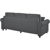 MID.YOU ZOFA S POSTELJNO FUNKCIJO, temno siva tekstil | Shoptok.si