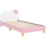  Krevet za djecu s uzglavljem Ružičasta 90 x 190 cm PU | shoptok.hr