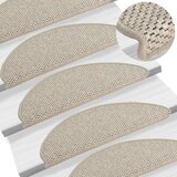 vidaXL Samolepilne preproge za stopnice sisal 15 kosov 65x25 cm taupe Cene