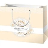 Cardex poklon vrećica za vjenčanje u krem ​​boji srednje veličine 18x10x23cm | shoptok.hr