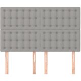  Uzglavlje svijetlosivo 144x5x118/128 cm tkanina | shoptok.hr