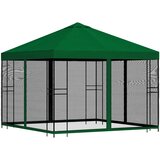  Vrtna sjenica sa stranicama 3 x 3 m Zelena Poliester i čelik | shoptok.hr