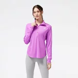 New Balance ACCELERATE HALF-ZIP Ženska majica, ljubičasta, veličina