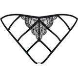 Obsessive Miamor - mrežasti, otvoreni ženski donji dio od čipke (crni) | shoptok.hr