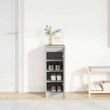 vidaXL Ormarić za cipele boja betona 29,5x34x76 cm konstruiranog drva | shoptok.hr