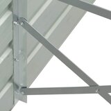  Povišena vrtna gredica od pocinčanog čelika 480x80x45 cm siva | shoptok.hr