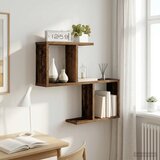  Polica na zidu Staro drvo 60 x 12 x 50,5 cm Konstruirano drvo Cijene
