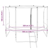  Sigurnosna mreža za okrugli trampolin od 3,66 m | shoptok.hr