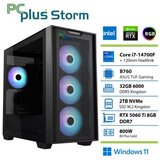 PCPLUS Storm Core i7 14700F 32GB 2TB SSD RTX 5060Ti 8GB Windows 11 Home gaming namizni računalnik | Shoptok.si