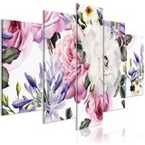  Slika - Rose Composition (5 Parts) Wide Colourful 100x50 Cijene