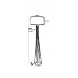 Opviq 846STL2972 Podna lampa, Bordo | Eponuda.ba