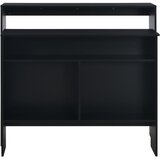  Barski stol s 2 stolne ploče crni 130 x 40 x 120 cm | Eponuda.com