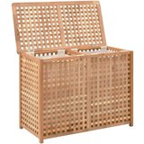 vidaXL Košara za rublje od masivne orahovine 87,5 x 46 x 67 cm | shoptok.hr