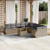  11-dijelni set vrtnih sofa od poliratana s jastucima bež | shoptok.hr