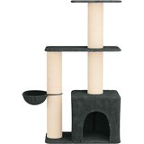  Mačje drvo s sisalnim postoljima za grebanje Tamnosiva 133 cm | shoptok.hr