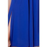 Numoco Long dress with neckline and frills | shoptok.hr