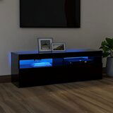 The Living Store TV omarica z LED lučkami črna 120x35x40 cm - TV Omarica, (21375270) Cene
