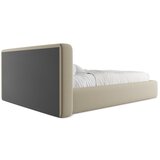 Makamii Bež oblazinjena zakonska postelja s prostorom za shranjevanje z letvenim dnom 140x200 cm Kiana – | Shoptok.si