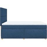  Krevet s oprugama i madracem plavi 140 x 190 cm od tkanine | shoptok.hr