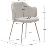 Kave Home Bež blagovaonske stolice u setu 2 kom Yunia – | shoptok.hr