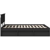  Krevetna konstrukcija Crna 140 x 200 cm Čvrsto borovo drvo | Eponuda.com