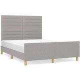  Za krevet s uzglavljem svjetlosivi 140x200 cm od tkanine | shoptok.hr