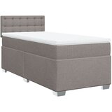vidaXL Box spring postelja z vzmetnico taupe 80x200 cm blago, (21291984) Cene