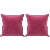  Dvosjed s ukrasnim jastucima boja vina 140 cm baršunasti | shoptok.hr
