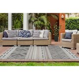 Kayoom PREPROGA ZA ZUNANJO UPORABO Yoga 80/150 cm krem barve, rjavosiva | Shoptok.si