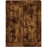  Visoka komoda dimljeni hrast 69 5x34x180 cm konstruiranog drva | shoptok.hr