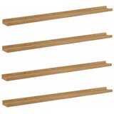  Polica na zidu 4 pcs Smeđa 100 x 9 x 3 cm Konstruirano drvo | shoptok.hr