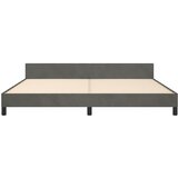  Okvir za krevet bez madraca tamnosivi 200x200 cm baršunasti | shoptok.hr