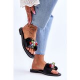 S. BARSKI Slippers With Decorative Beads S.Barski | Shoptok.si